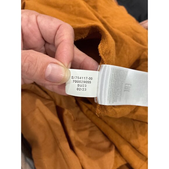 Banana Republic Womens Manon Linen Blend Maxi Dress | Timeless Ochre Size 4 - Picture 8 of 8